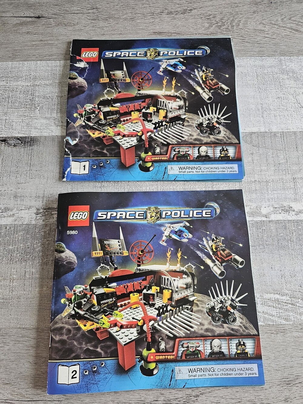 LEGO Space Police Set 5980 Instruction Manuals 1 + 2